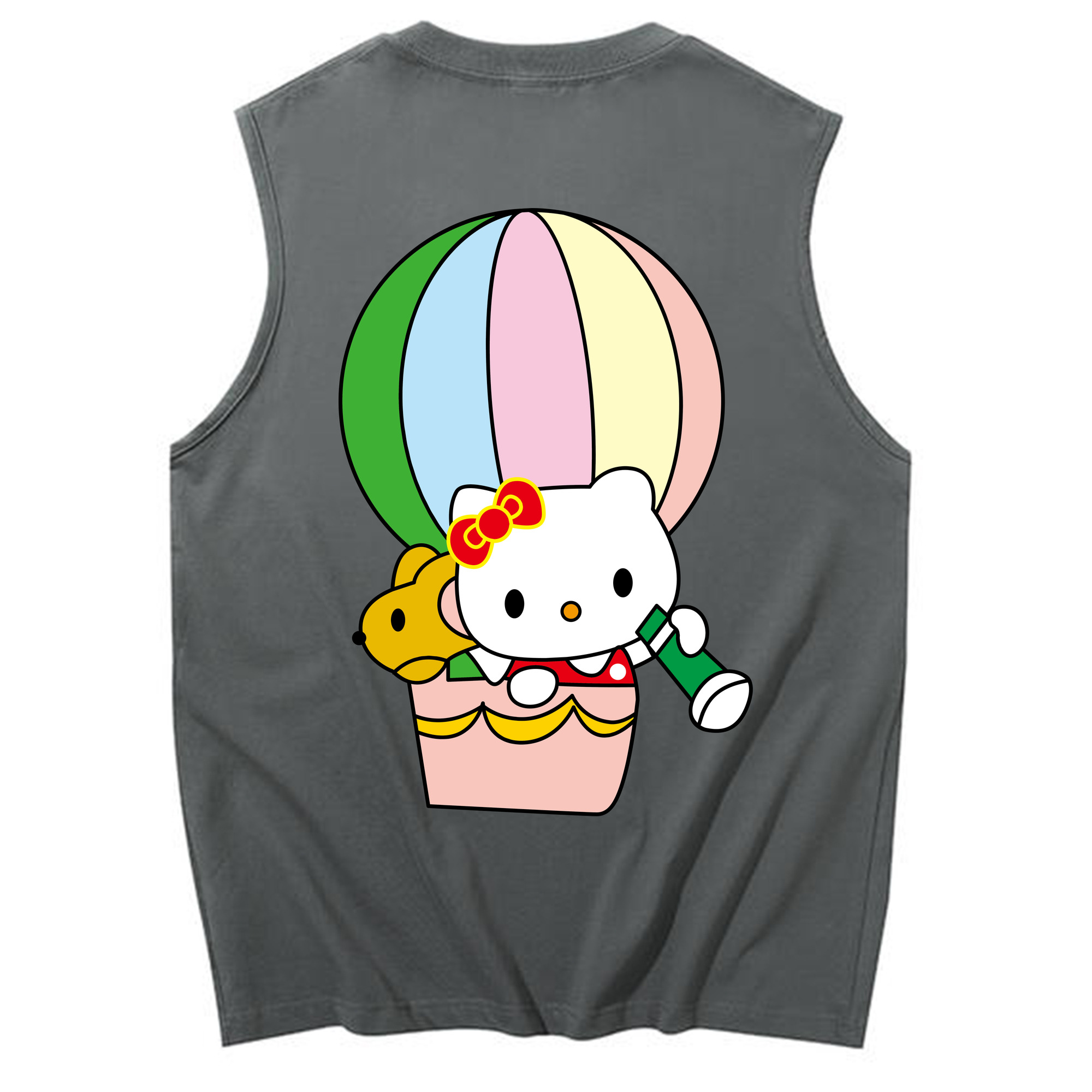 （画像用） Hello Kitty ハローキティ コットン100％タンクトップ（背面プリント）